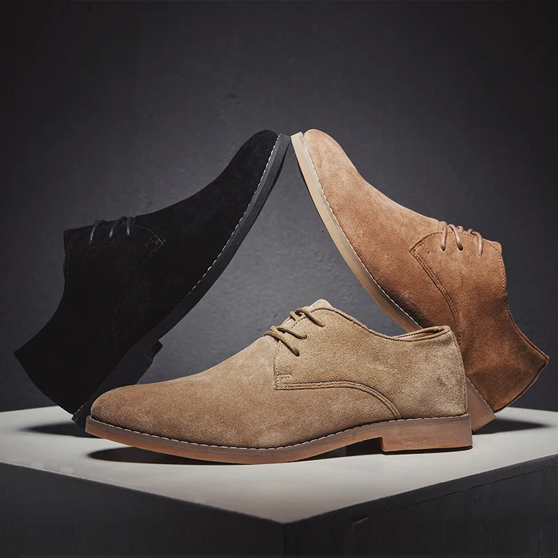 Retro Pantofi Derby din Piele de Cusut Confortabil pentru Bărbați Banchet Rochie de Dantelă-up Casual Office de Afaceri, Petrecere de Nunta, Pantofi Imagine 0