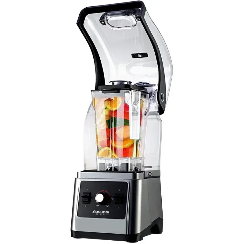 110V220V Comerciale cu Capota Mut izolate Fonic Smoothie Blender Blender Mașină de Gătit Suc de Mașină Procesor de Alimente Imagine 4