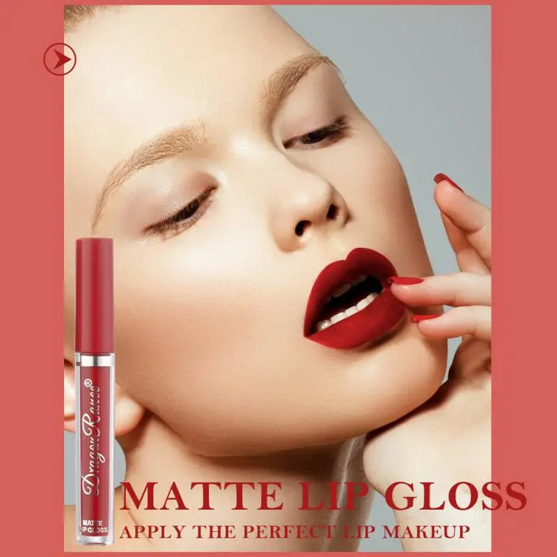 1~4BUC Velvet Matte Lip Gloss Set Impermeabil Lung purta Ruj Lichid de Buze de Culoare Buze Machiaj de zi cu Zi a produselor Cosmetice pentru Femei Imagine 4