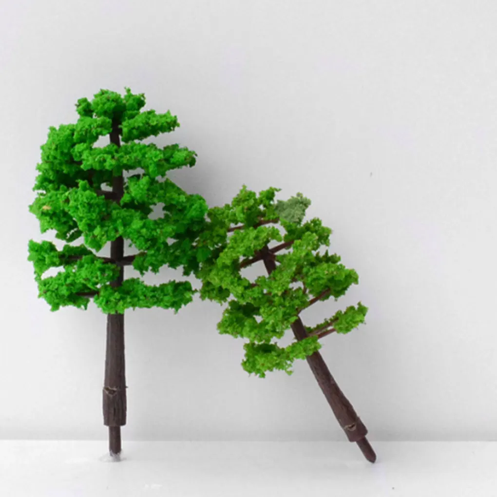 20buc Copac de Plastic Modele de Accesorii Clădire Mică Peisaj Prop Imagine 1