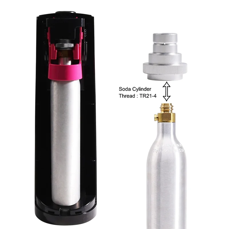 Adaptor rapid pentru CO2, Apă minerală Sparkler DUO, Rezervor Canistra de Conversie pentru Soda Stream Mașină de Suc de Argint Imagine 0