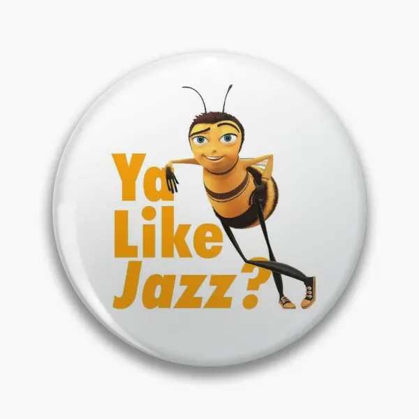 Ca-Ti Place Jazz Bee Movie Moale Butonul Pin Amuzant Pin Rever Iubitor De Metal Brosa Guler Drăguț Moda Creative Decor Desene Animate Bijuterii Imagine 0
