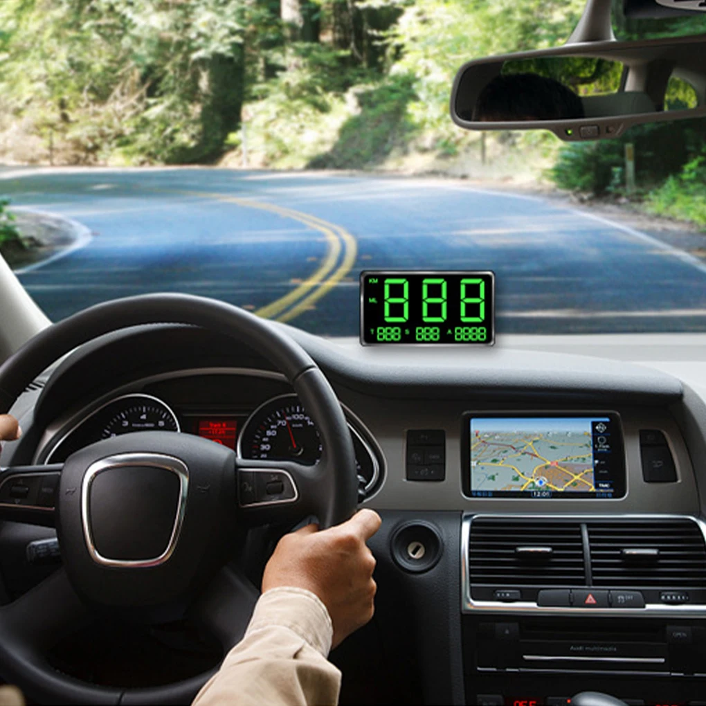 Contor de viteză Sensibil la Îndemână Instalare Vitezometru Mașină Provizii de Detectare Multifuncțional Universal Ecran Digital GPS Imagine 1