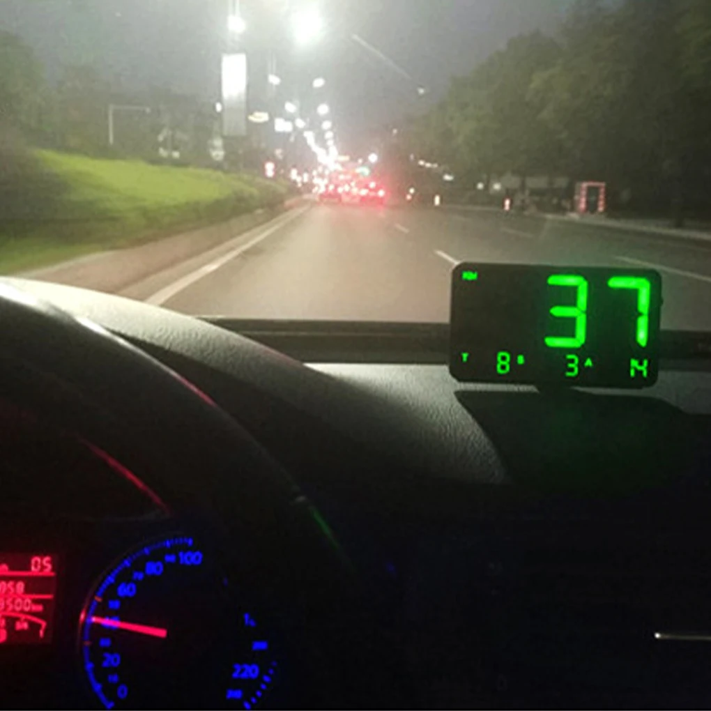 Contor de viteză Sensibil la Îndemână Instalare Vitezometru Mașină Provizii de Detectare Multifuncțional Universal Ecran Digital GPS Imagine 5
