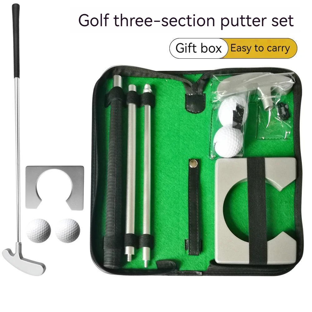 Crosa de Golf Set Portabil Mini Golf, Echipamente de Practică cu Kit pentru Interior Exterior Antrenor Leagăn de Golf Kit Imagine 0