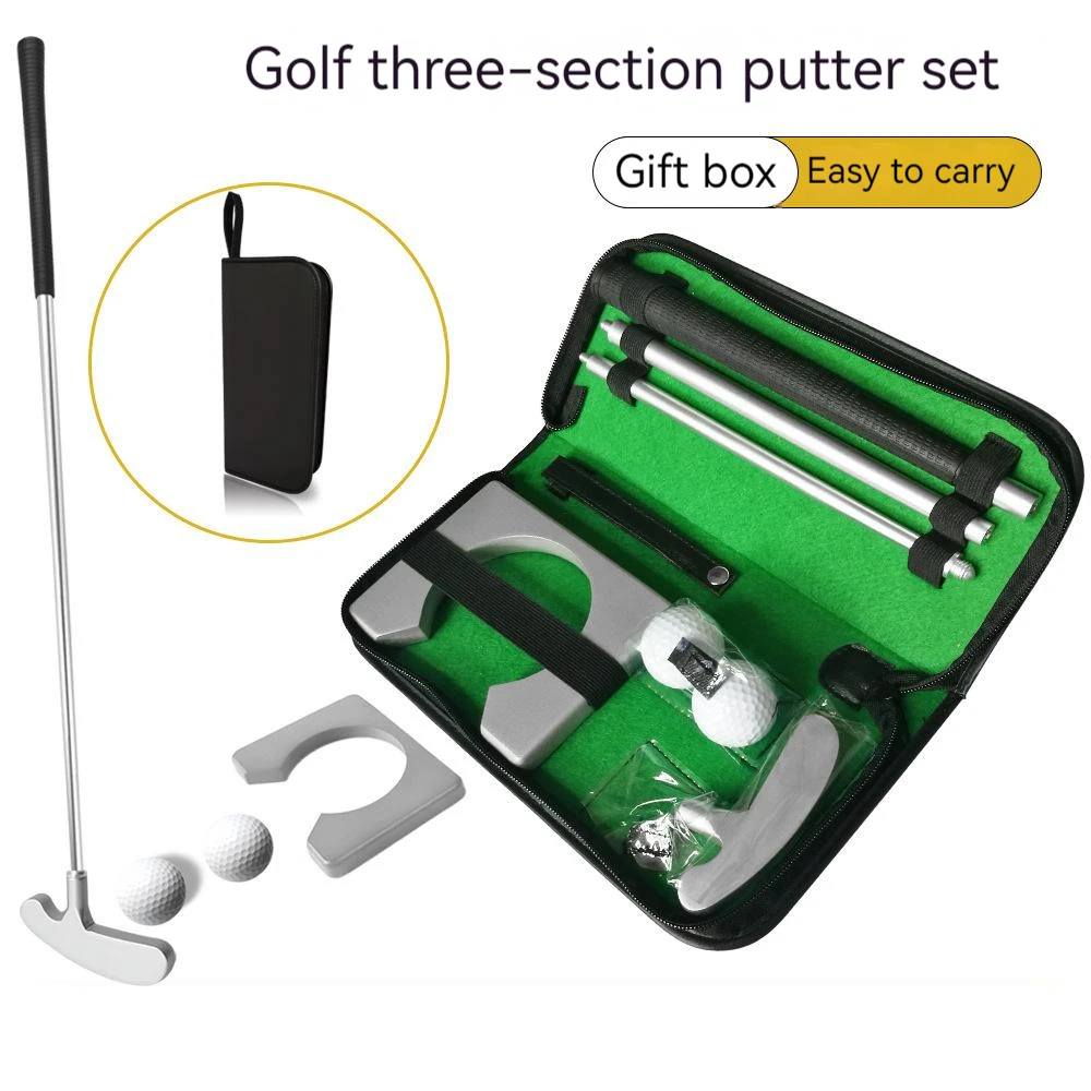 Crosa de Golf Set Portabil Mini Golf, Echipamente de Practică cu Kit pentru Interior Exterior Antrenor Leagăn de Golf Kit Imagine 1