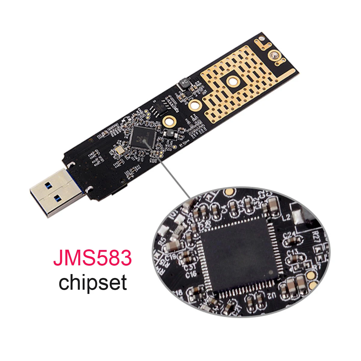CY M. 2 unitati solid state pentru USB 3.0 SSD Extern PCBA Conveter M2 SSD Caz NVME Cabina de Adaptor de Card Flash Disk-Tip Imagine 4