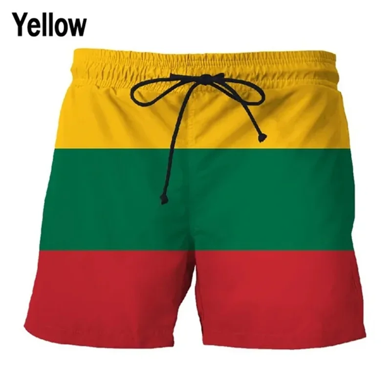 Germania marea BRITANIE SUA Plaja cu Steag Bărbați de pantaloni Scurți de Imprimare 3D pantaloni Scurti costume de Baie homme 2023 Vara Hawaii Trunchiuri de Înot Rece Gheață Copii pantaloni Scurți Imagine 4