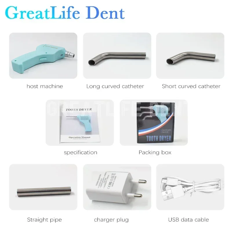 GreatLife Dent Dentare Dinte Uscător Suprafata Dintelui Ortodontice Dintelui Uscător De Instrumente Dentare Electrice, Uscător De Echipamente De Laborator Imagine 5