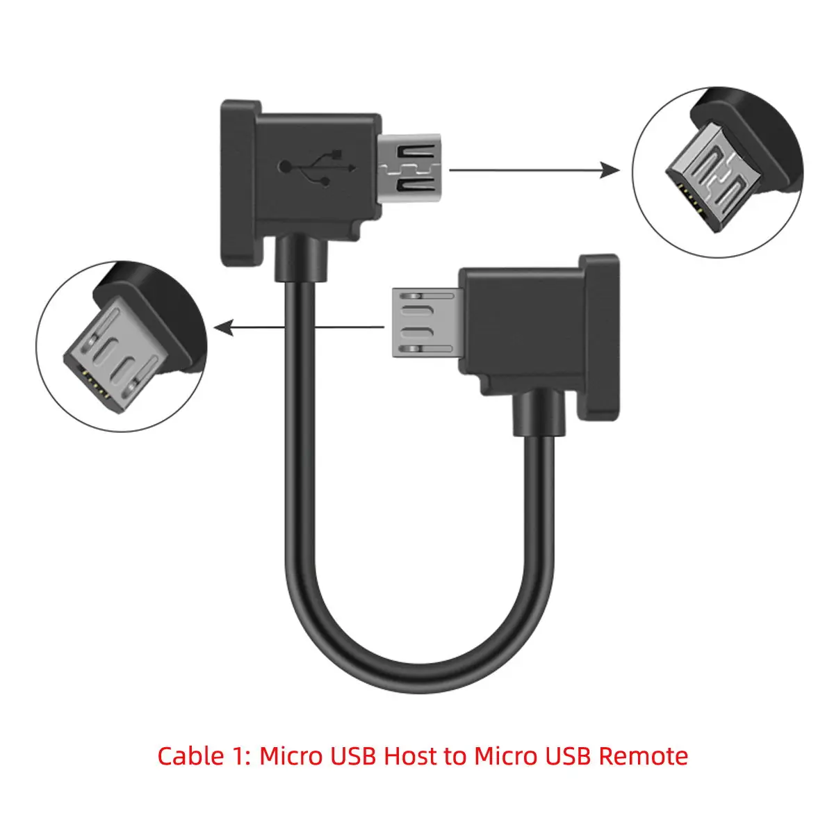 Micro & 8pini & Type-C la Micro USB Telecomanda Cablu de Date pentru Mavic Pro Platinum Mavic Parc RC Accesorii 3pcs/set Imagine 3