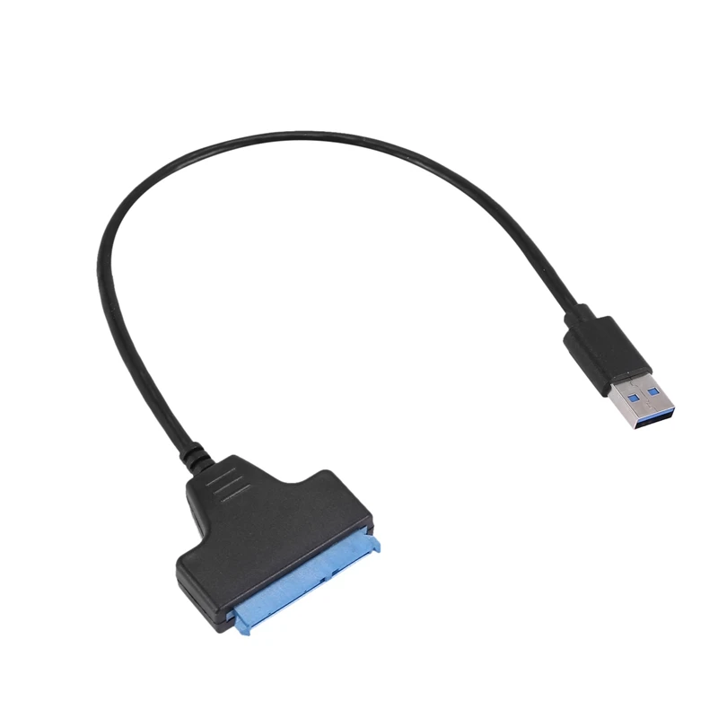 NOU-3X USB 3.0 2.5 Inch SATA Hard Disk Cablu Adaptor SDD SATA La USB 3.0 Converter-Negru Imagine 2