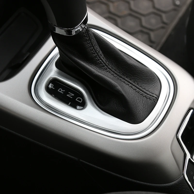 Sansour Auto Autocolante de Interior pentru Jeep Compass 2017+ ABS Auto Gear Shift Knob Panoul de Decorare Acoperire pentru Jeep Compass 2018 Imagine 3