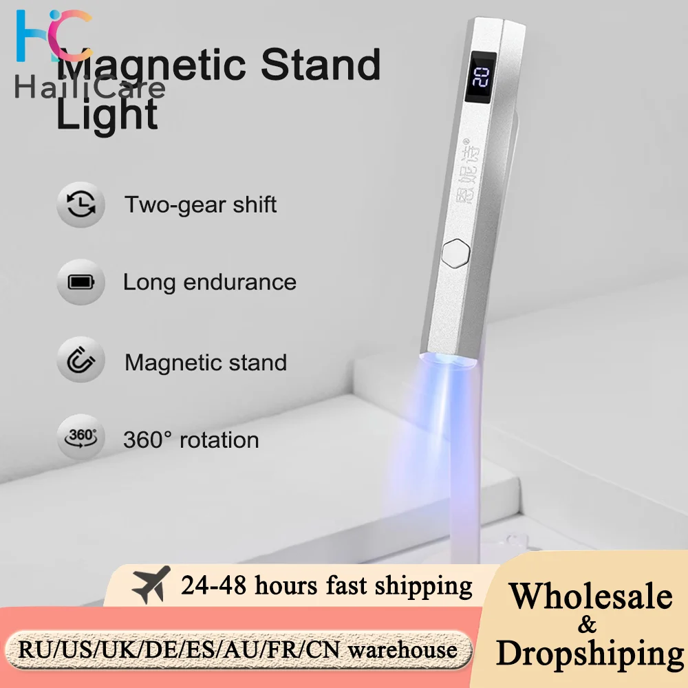 Unghii Lampa cu Display Portabil Reîncărcabilă Lampă de Fototerapie Două-viteza de Comutare de Mână Lampa pentru Unghii de Încărcare USB Imagine 0