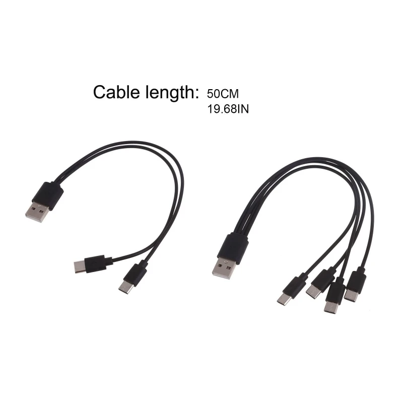 Universal 2/4 in 1 mai Multe Port USB Rapid Cablul cu Conector Tip C T3EB Imagine 5