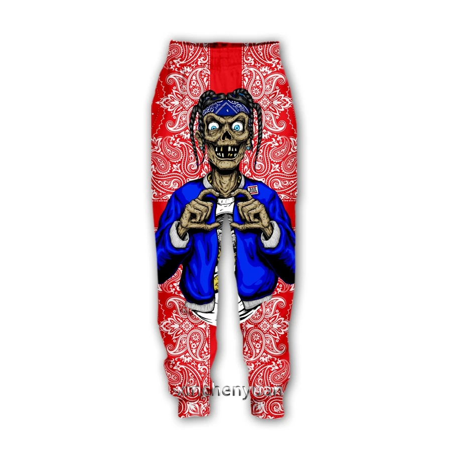 xinchenyuan Nouă Bărbați/Femei de Sânge Banda 3D Imprimate Pantaloni Casual Bandană Moda Streetwear Libertate Sportive Pantaloni Lungi F78 Imagine 4