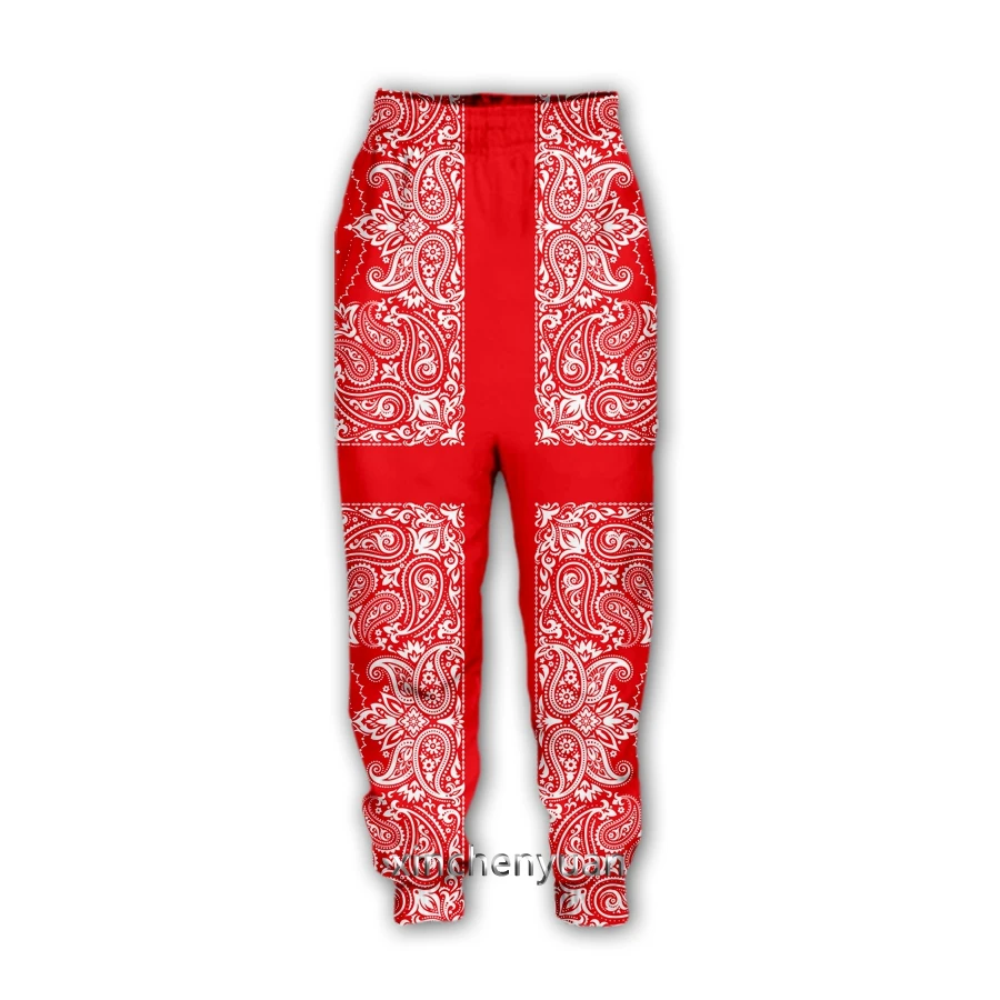 xinchenyuan Nouă Bărbați/Femei de Sânge Banda 3D Imprimate Pantaloni Casual Bandană Moda Streetwear Libertate Sportive Pantaloni Lungi F78 Imagine 5