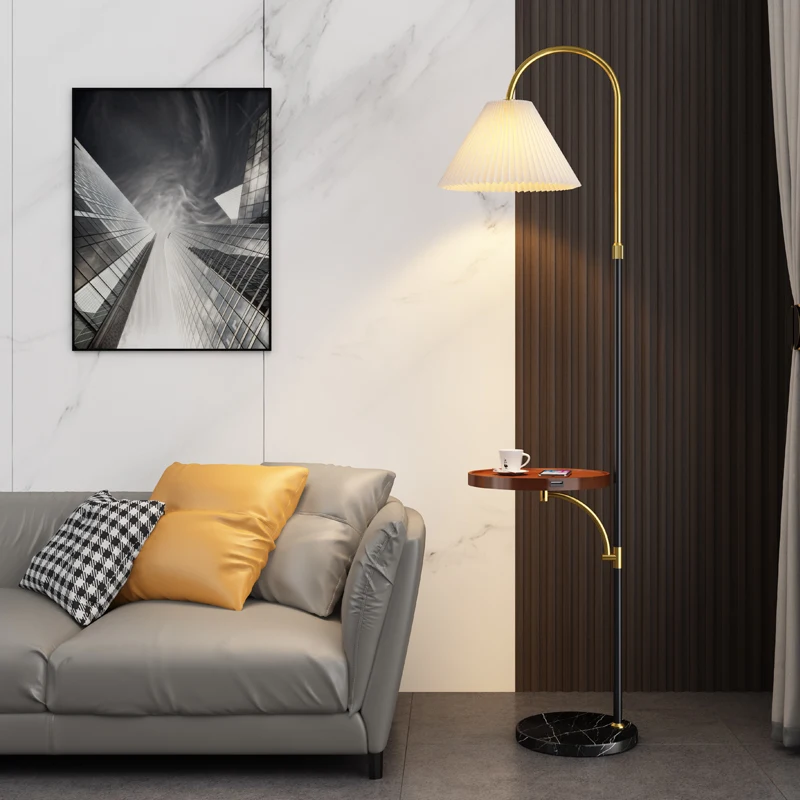 YY American de Lux Lumina Art Noptieră cu Ceai de Stocare de Masă Integrat Lampă de Masă Imagine 2