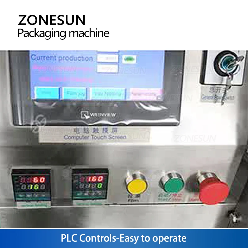 ZONESUN Automata Teabag Mașină de Granule de Pulbere de Frunze de Ceai, Boabe de Cafea de Umplere și de Etanșare Linie de Producție ZS-GPT1 Imagine 2